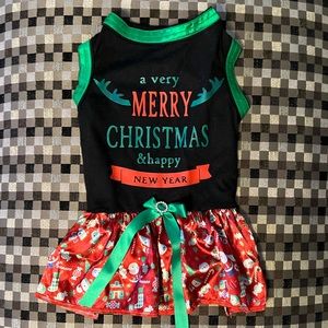 Dog Christmas Dress - M